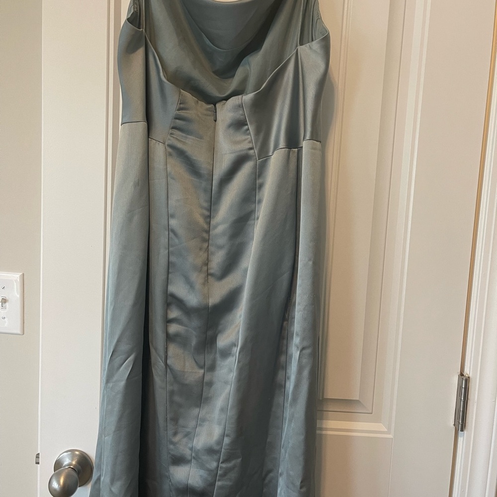 Amsale bridesmaid dress with leg cut